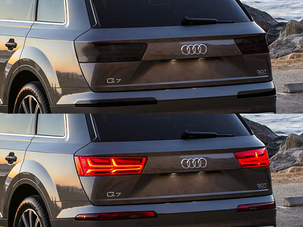 Audi Q7 2017-2019 Before and After Smoked Taillights