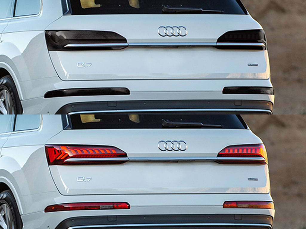 Audi Q7 2020-2023 Before and After Smoked Taillights