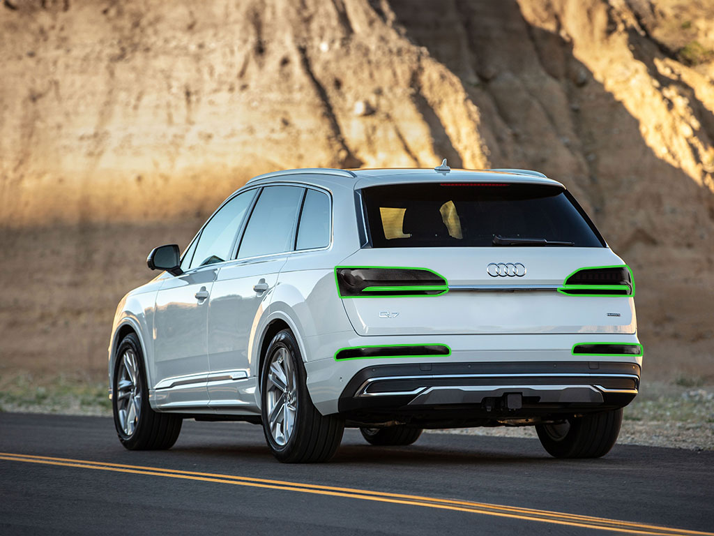 Audi Q7 2020-2023 Tail Light Tint Installation Points