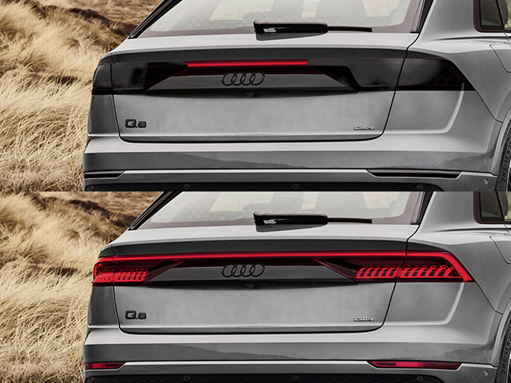 Audi Q8 2019-2023 Before and After Smoked Taillights