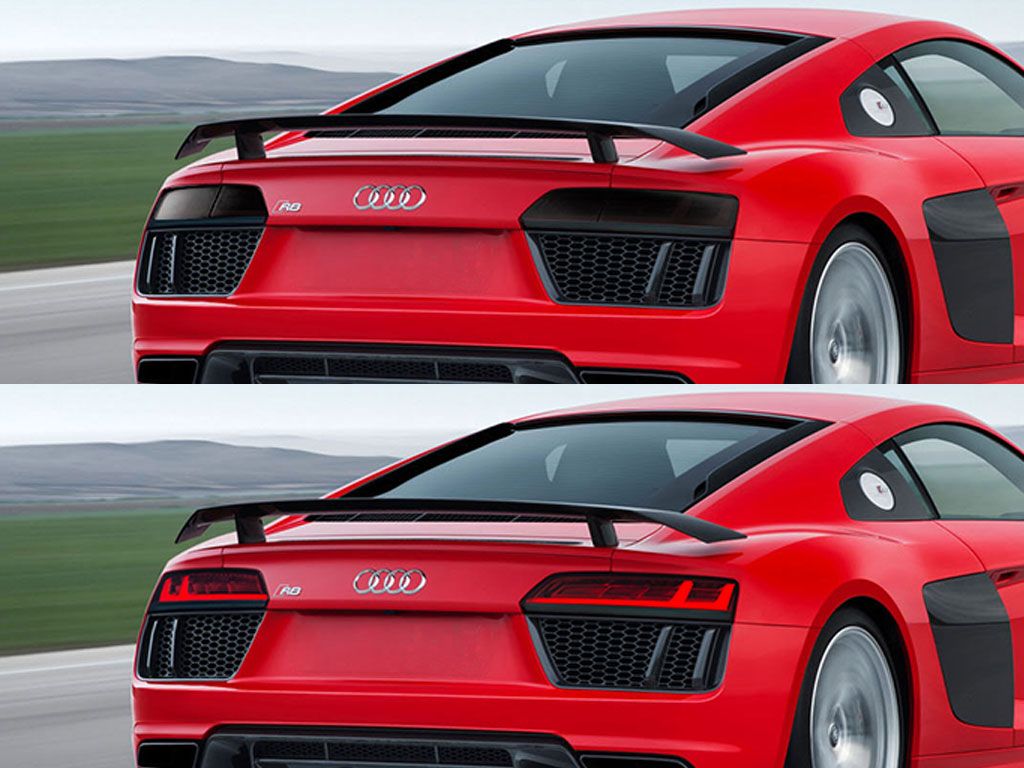 Audi R8 2008-2015 Before and After Smoked Taillights