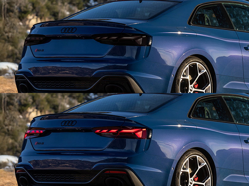 Audi RS 5 2021-2024 Before and After Smoked Taillights