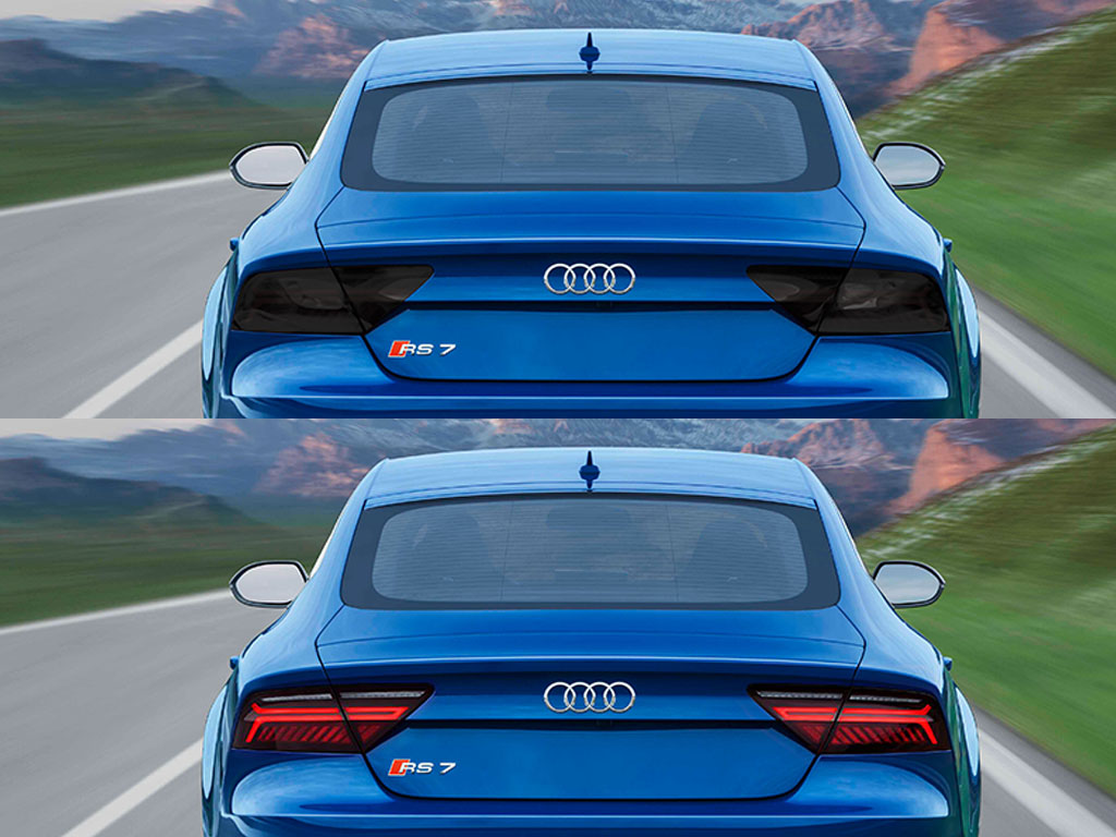 Audi RS7 2014-2015 Before and After Smoked Taillights