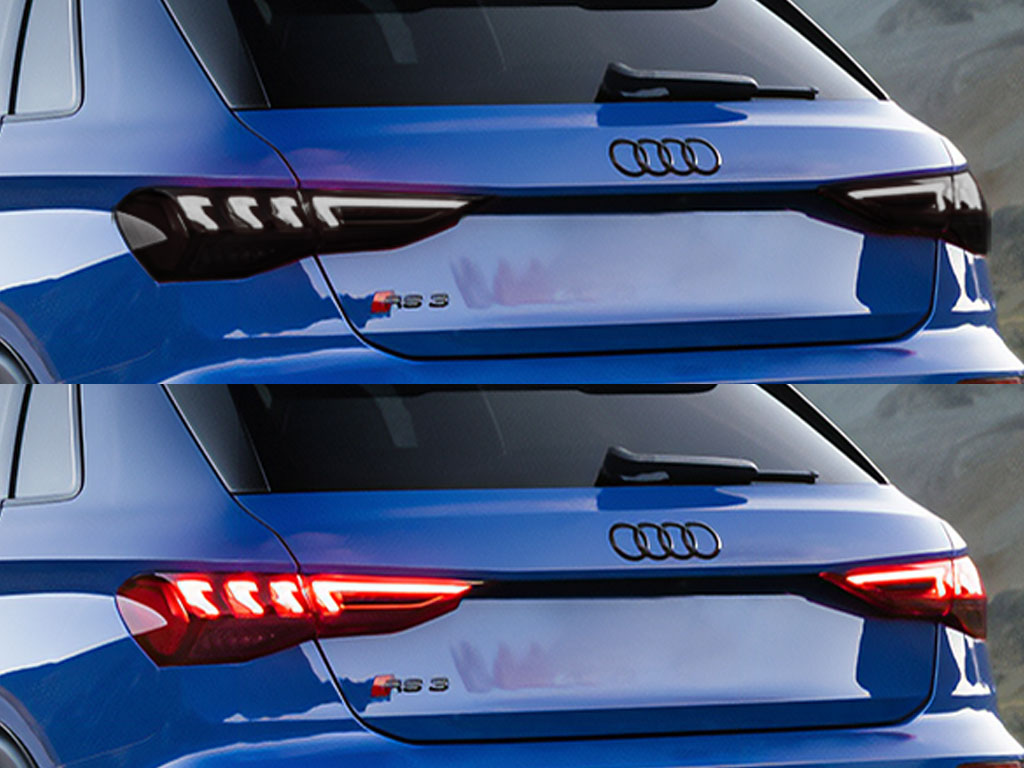 Audi RS 3 2022-2025 Before and After Smoked Taillights