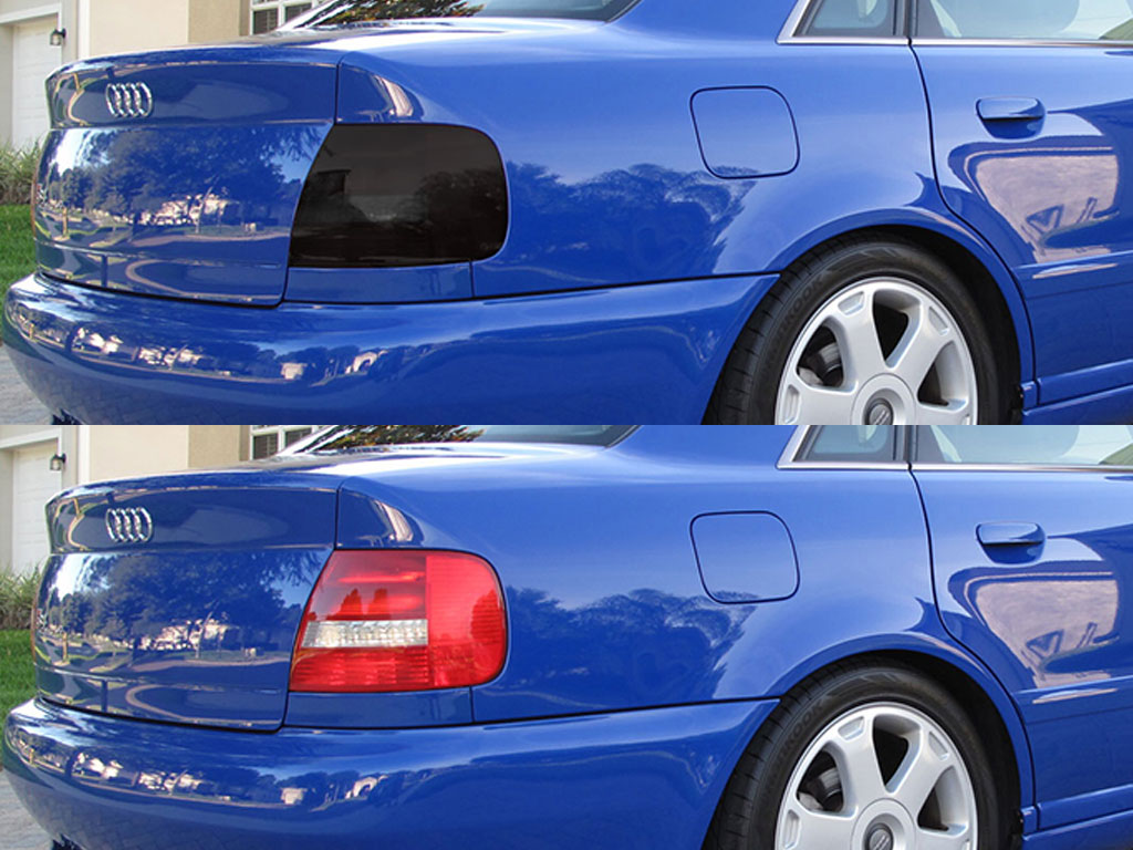 Audi S4 Sedan 2000-2002 Before and After Smoked Taillights