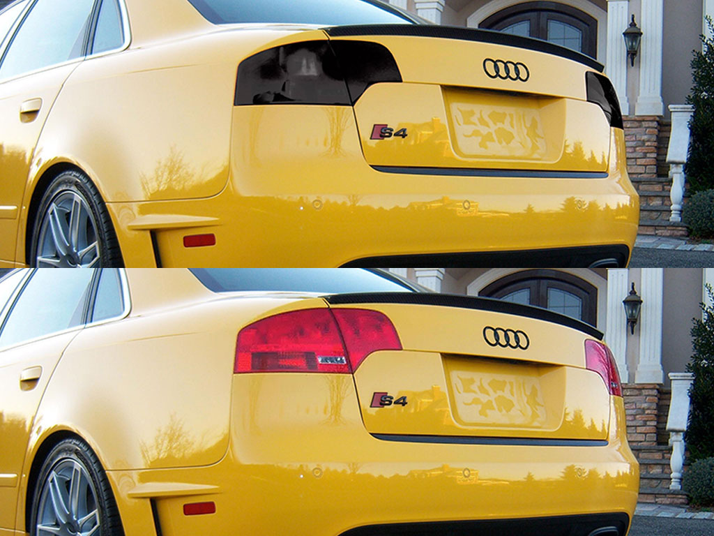 Audi S4 Sedan 2006-2008 Before and After Smoked Taillights