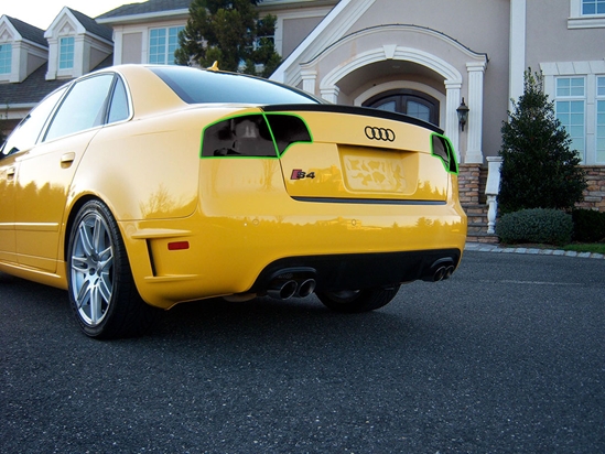 Audi S4 Sedan 2006-2008 Tail Light Tint Installation Points