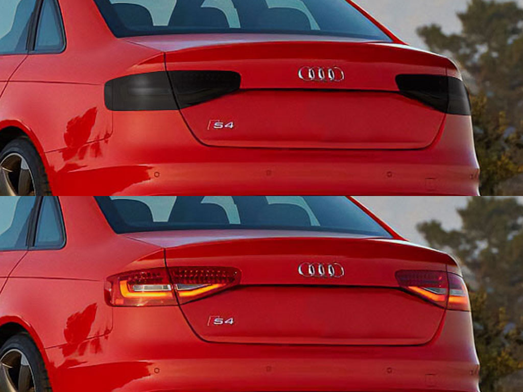 Audi S4 2013-2016 Before and After Smoked Taillights