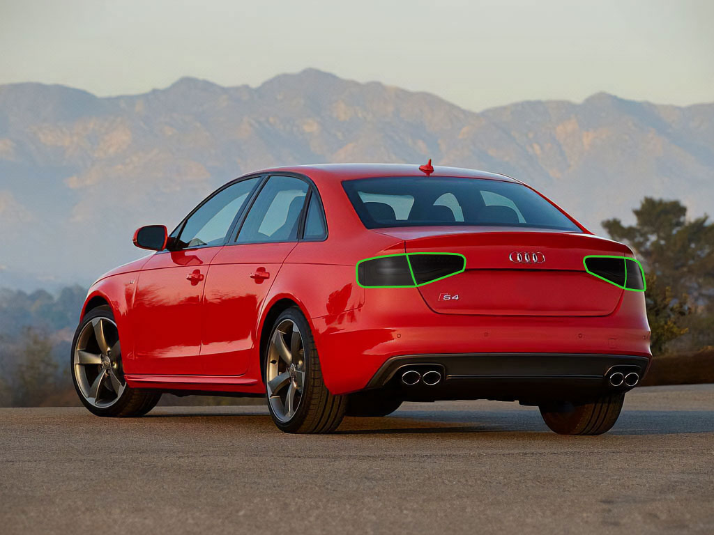 Audi S4 2013-2016 Tail Light Tint Installation Points