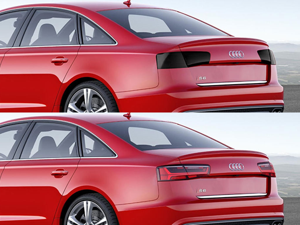 Audi S6 2016-2023 Before and After Smoked Taillights