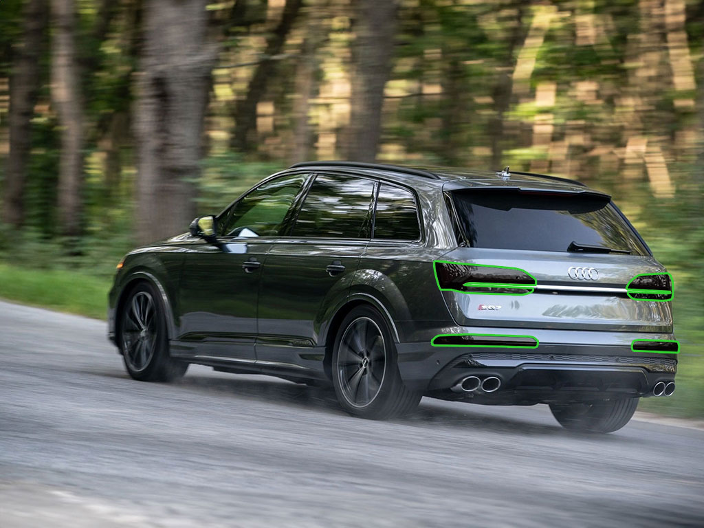 Audi SQ7 2020-2023 Tail Light Tint Installation Points