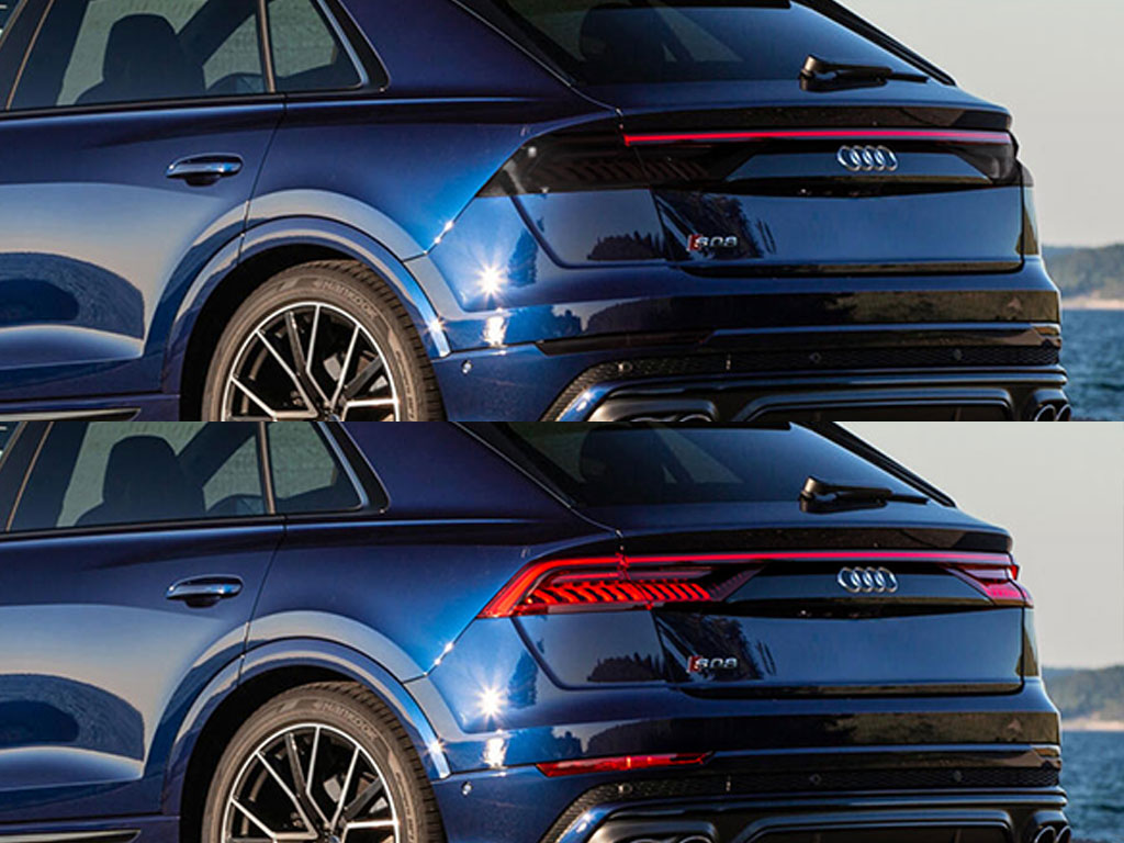 Audi SQ8 2020-2023 Before and After Smoked Taillights