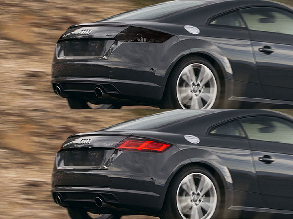 Audi TT 2008-2015 Before and After Smoked Taillights