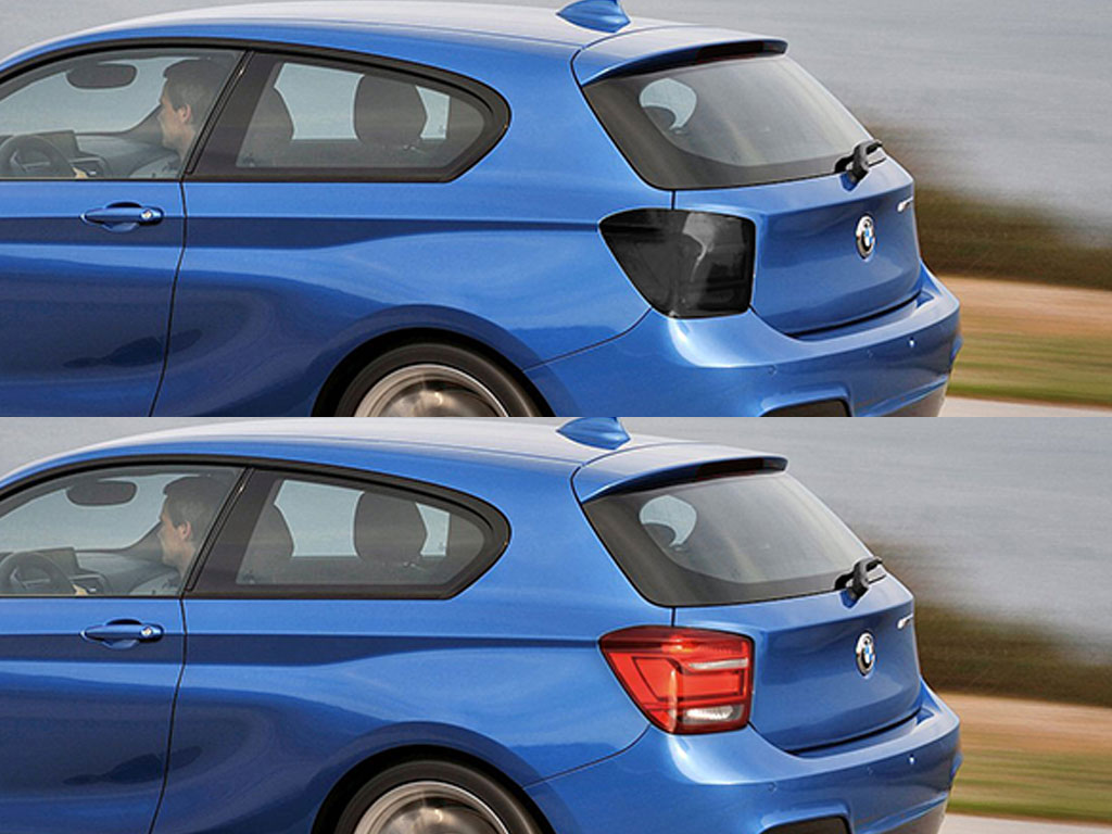 BMW 1-Series 2008-2013 Before and After Smoked Taillights