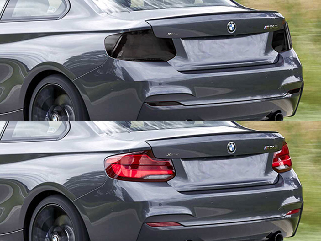 BMW 2-Series 2018-2020 Before and After Smoked Taillights