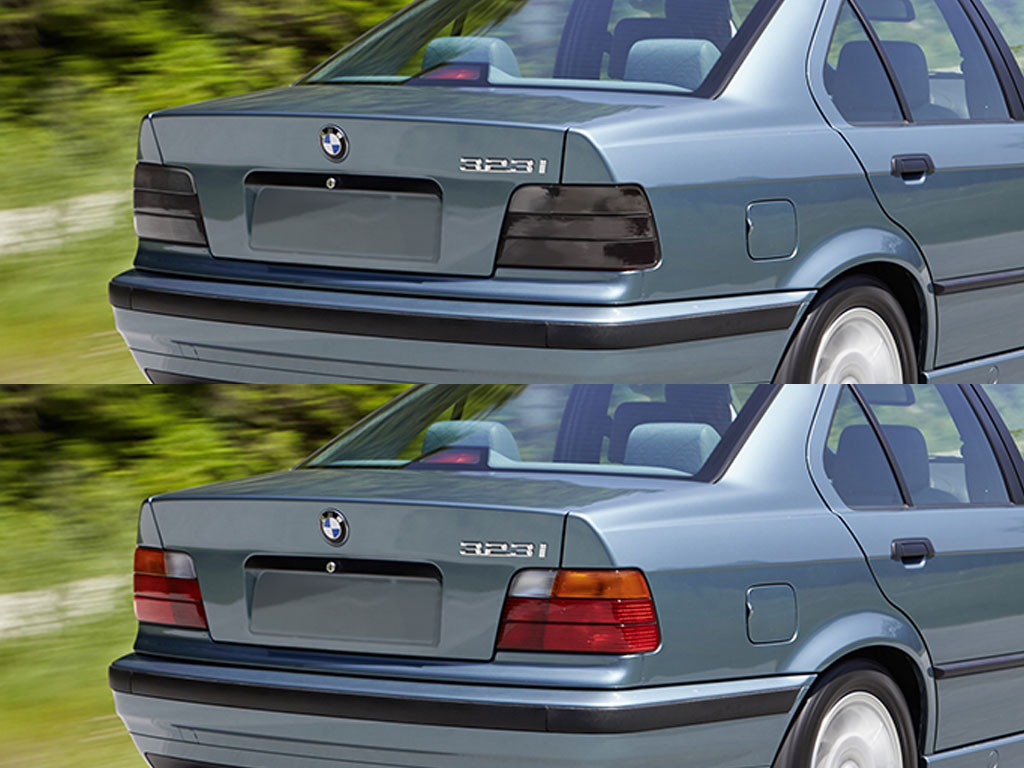 BMW 3-Series Sedan 1992-1998 Before and After Smoked Taillights