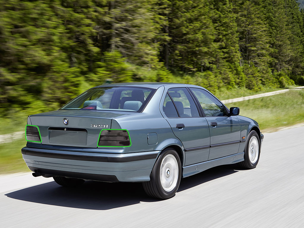 BMW 3-Series Sedan 1992-1998 Tail Light Tint Installation Points