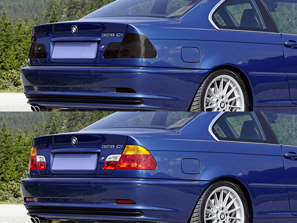 BMW 3-Series Coupe 1992-1999 Before and After Smoked Taillights