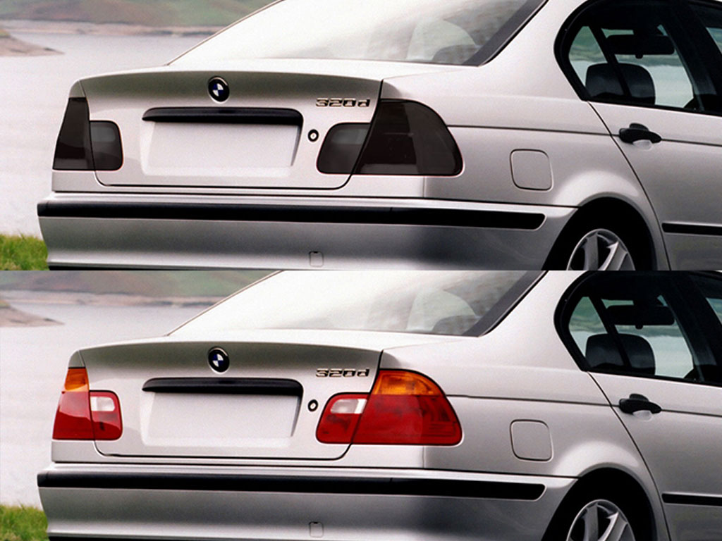 BMW 3-Series 1999-2005 (Sedan) Before and After Smoked Taillights