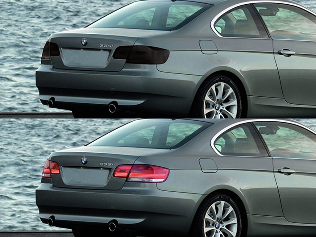 BMW 3-Series Coupe 2001-2007 Before and After Smoked Taillights