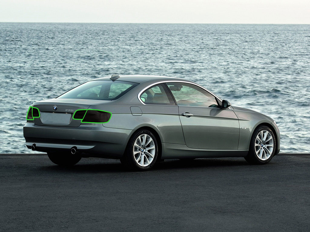 BMW 3-Series Coupe 2001-2007 Tail Light Tint Installation Points