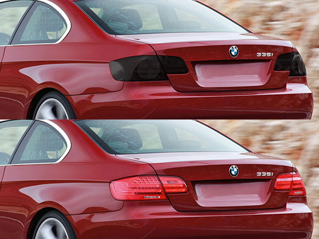 BMW 3-Series Coupe 2008-2012 Before and After Smoked Taillights