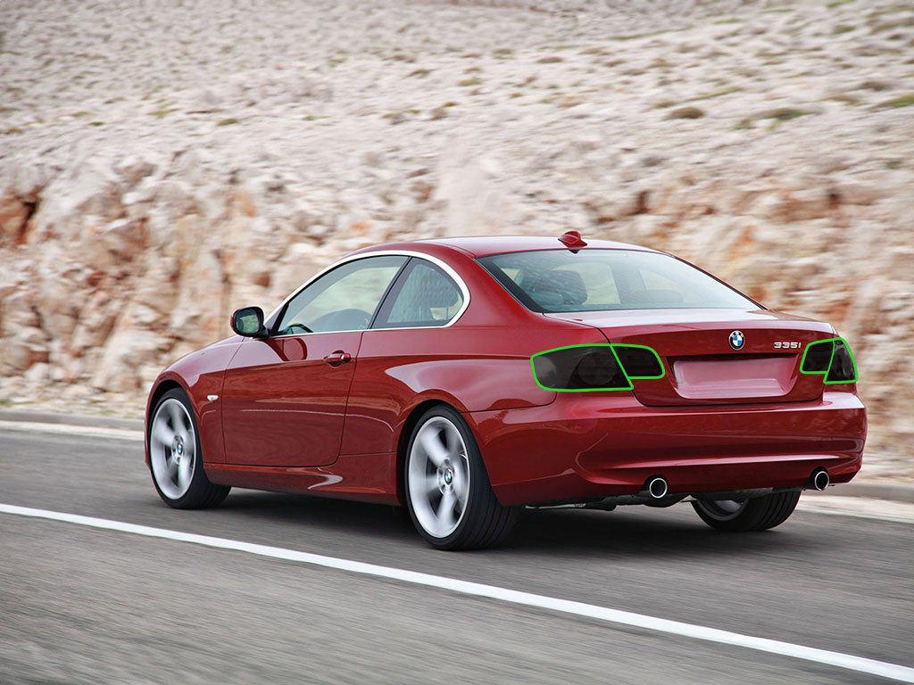 BMW 3-Series Coupe 2008-2012 Tail Light Tint Installation Points