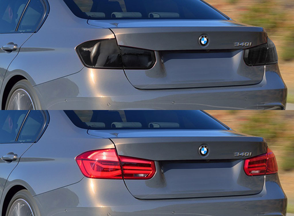 BMW 3-Series 2016-2018 Before and After Smoked Taillights