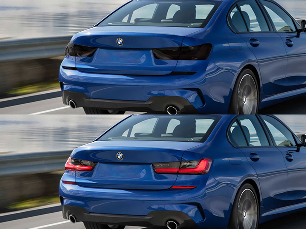 BMW 3-Series 2019-2024 Before and After Smoked Taillights