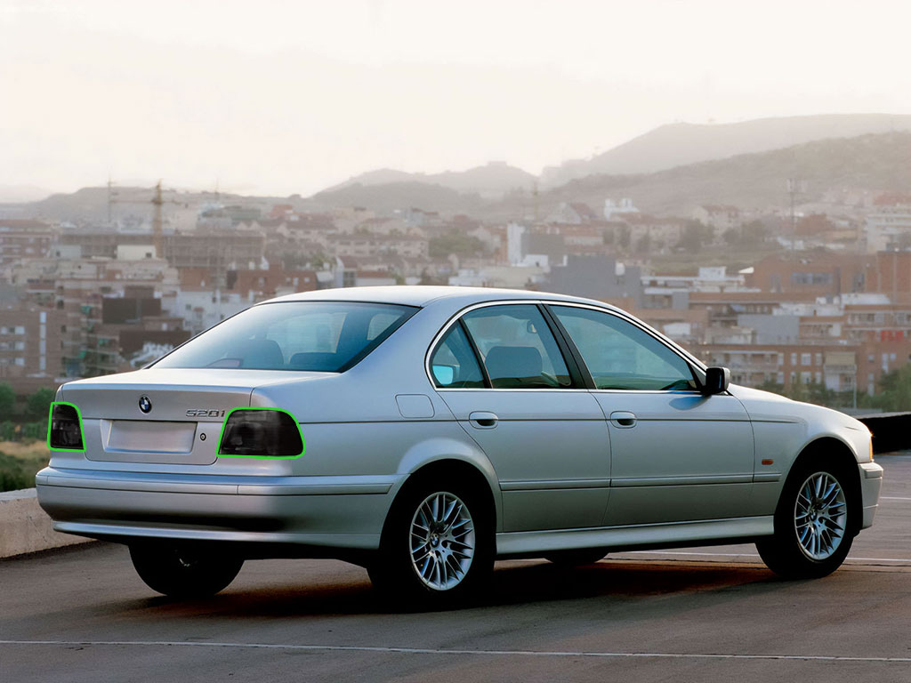 BMW 5-Series Sedan 1997-2001 Tail Light Tint Installation Points