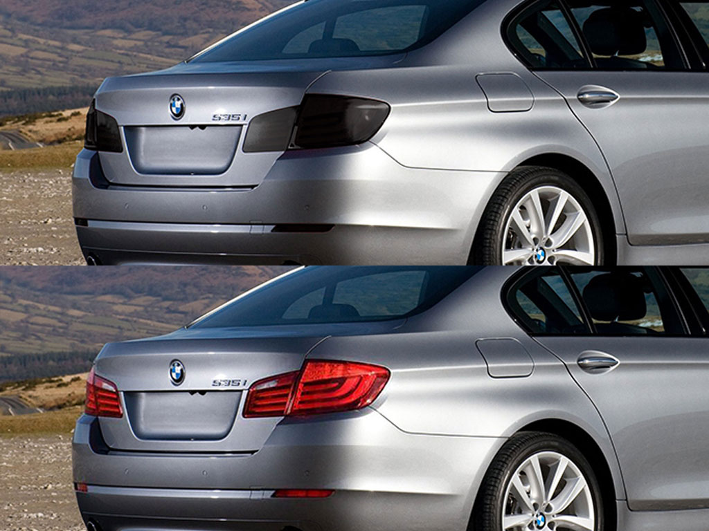 BMW 5-Series Sedan 2004-2010 Before and After Smoked Taillights