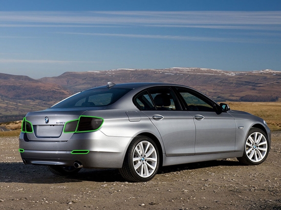 BMW 5-Series Sedan 2004-2010 Tail Light Tint Installation Points