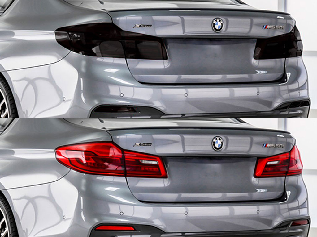 BMW 5-Series 2017-2020 Before and After Smoked Taillights