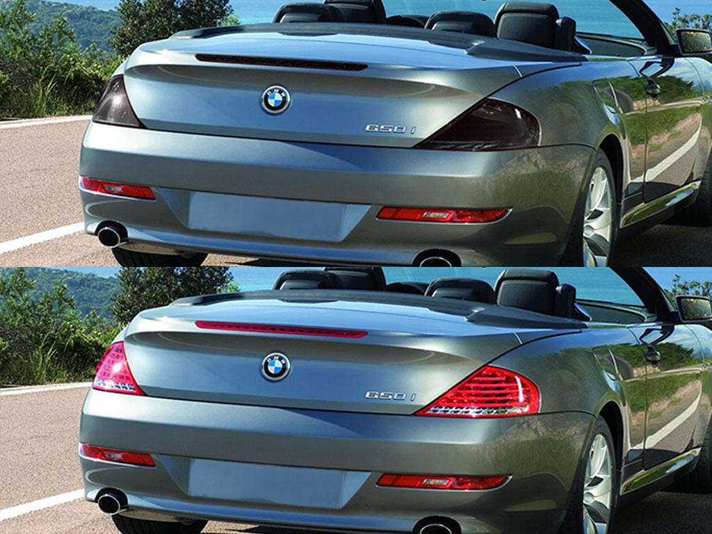 BMW 6-Series 2004-2010 Before and After Smoked Taillights