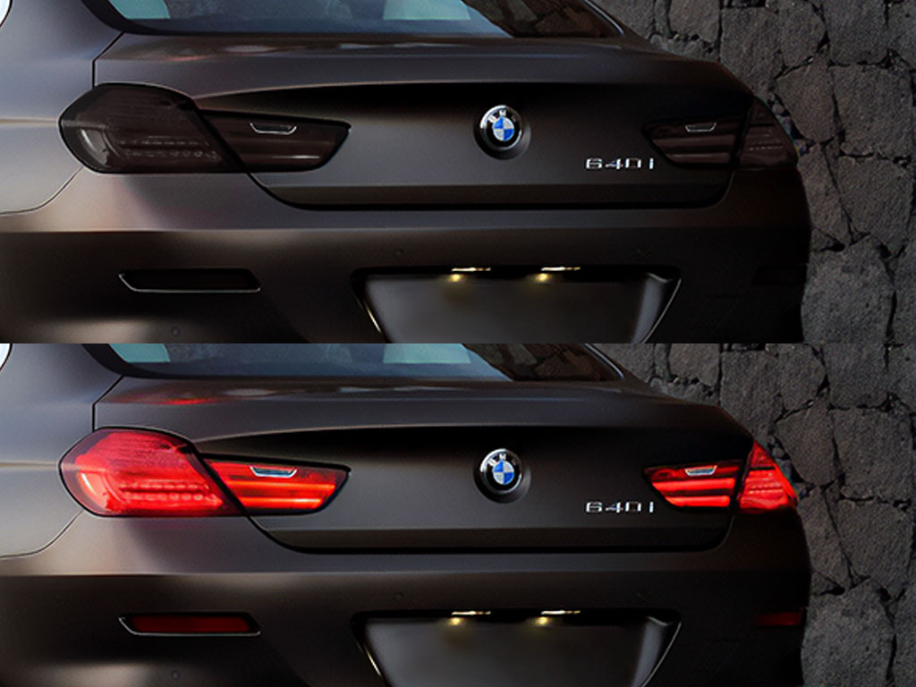 BMW 6-Series 2012-2018 Before and After Smoked Taillights