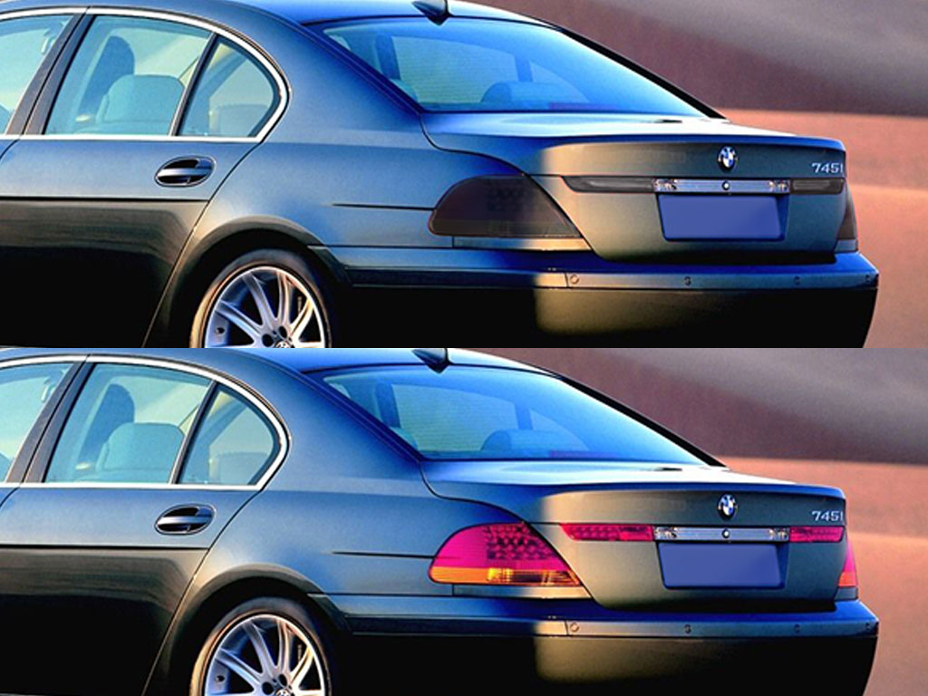 BMW 7-Series 2002-2005 Before and After Smoked Taillights