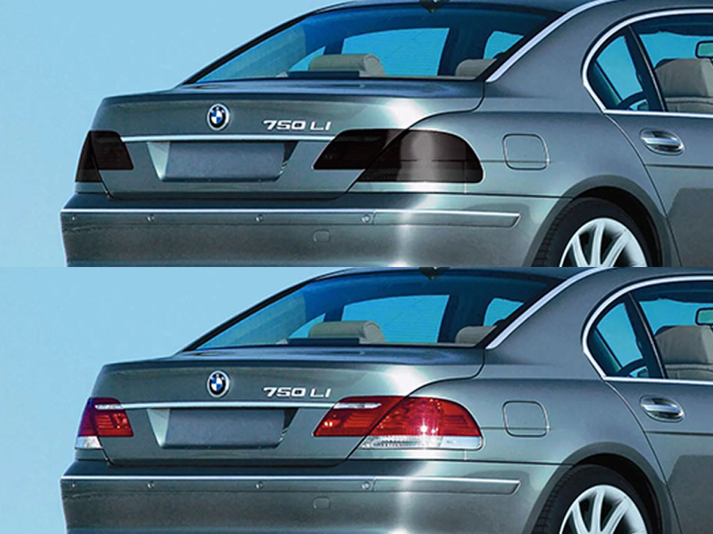 BMW 7-Series 2006-2008 Before and After Smoked Taillights