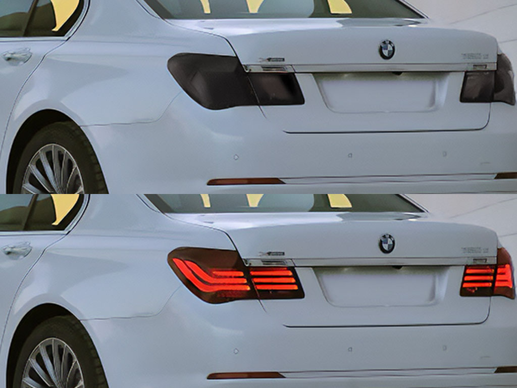 BMW 7-Series 2009-2015 Before and After Smoked Taillights