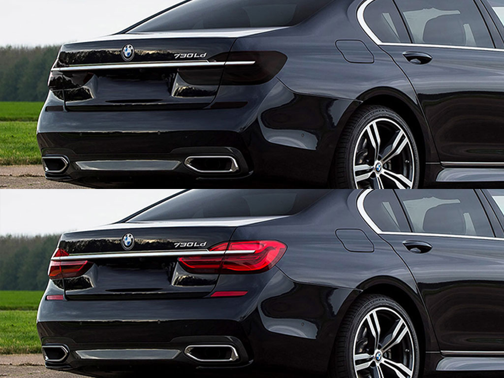 BMW 7-Series 2016-2019 Before and After Smoked Taillights