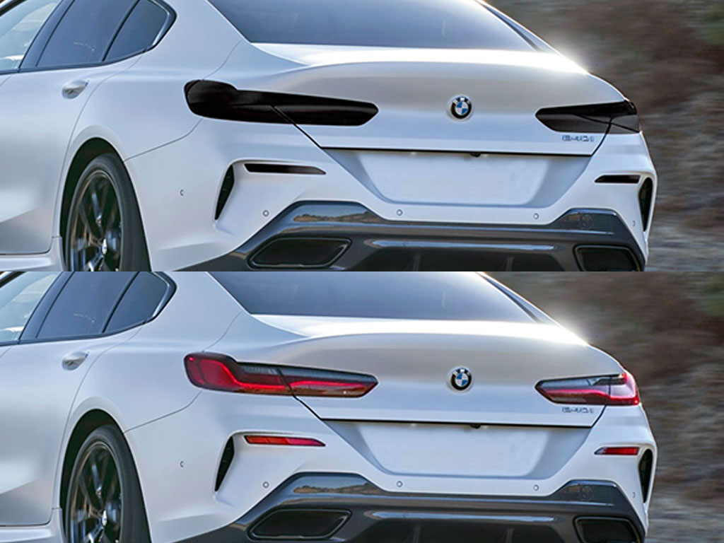 BMW 8-Series 2019-2024 Before and After Smoked Taillights