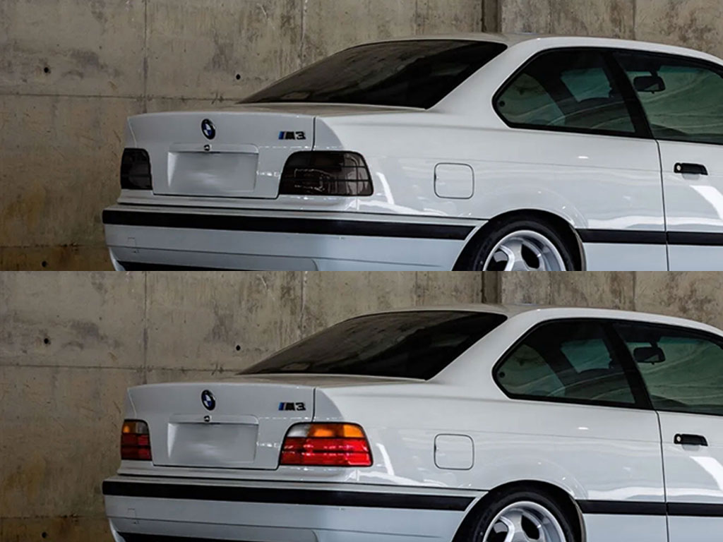 BMW M3 1995-1999 Before and After Smoked Taillights