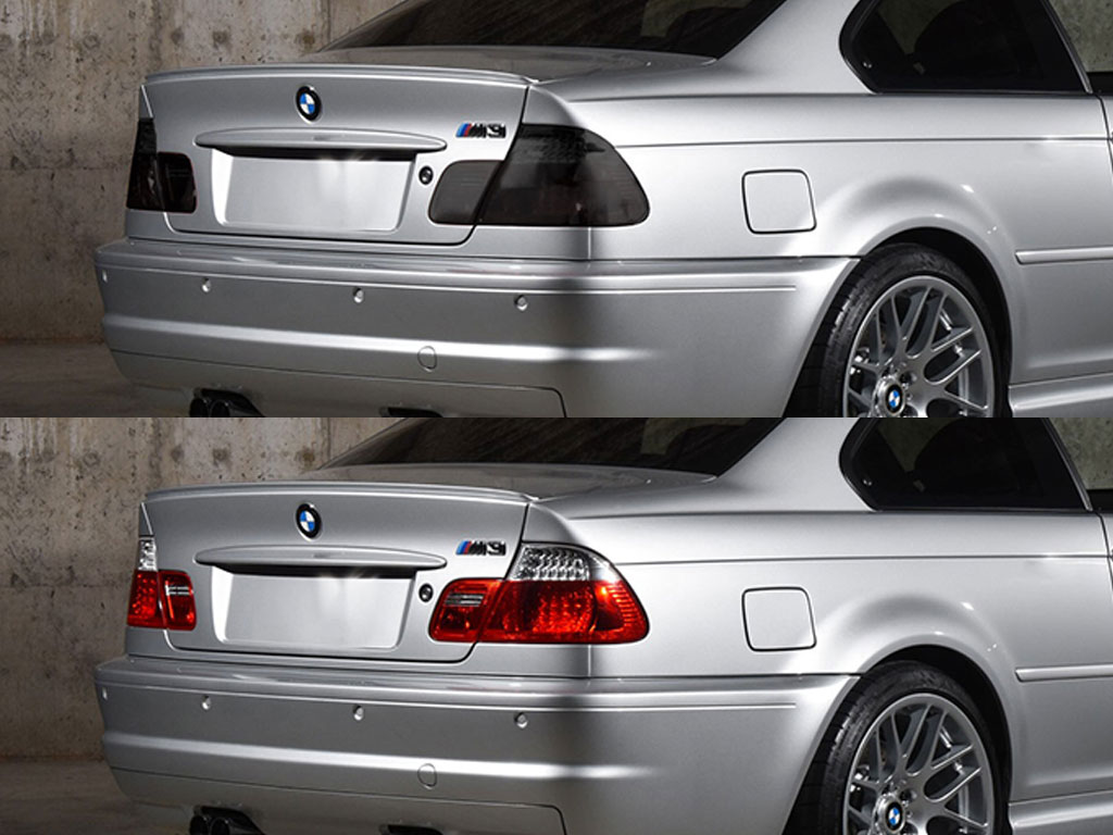 BMW M3 2001-2006 Before and After Smoked Taillights