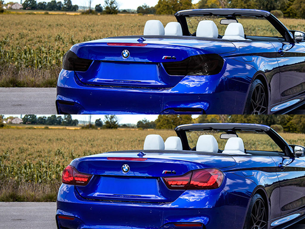 BMW M4 2018-2020 Before and After Smoked Taillights