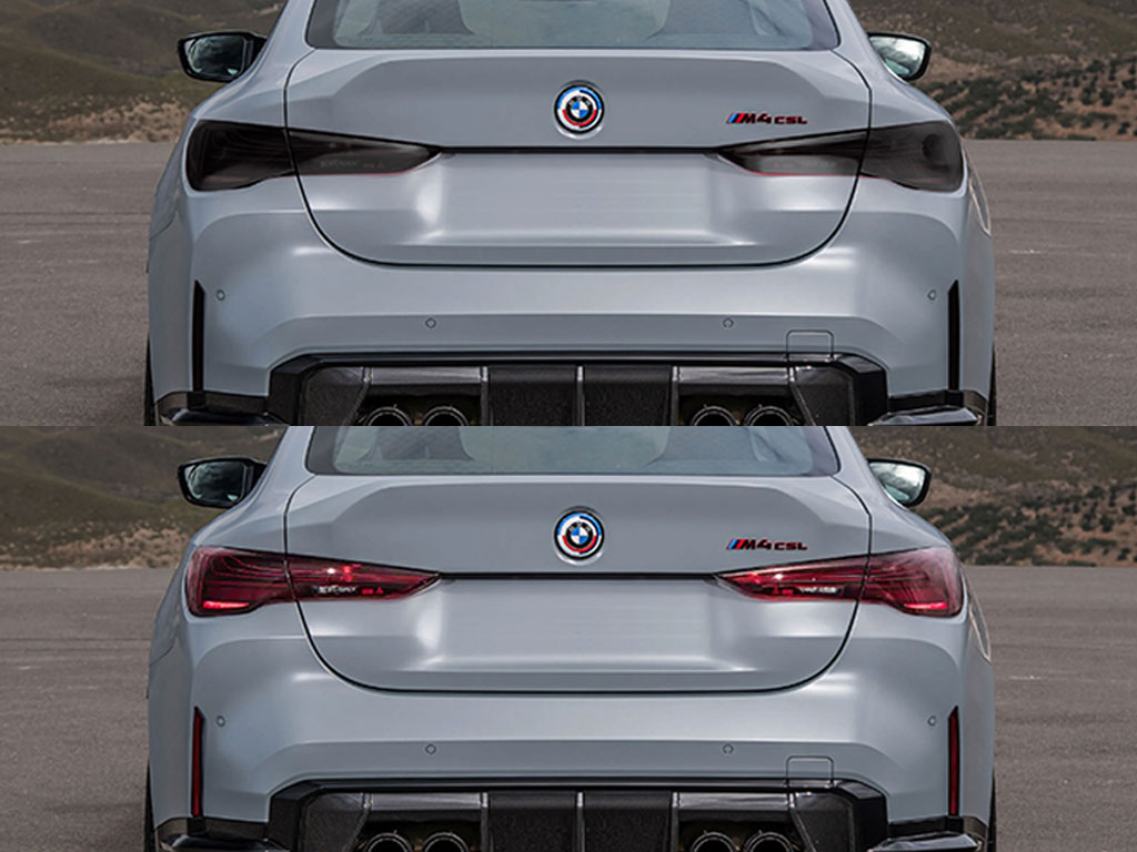 BMW M4 2021-2023 Before and After Smoked Taillights