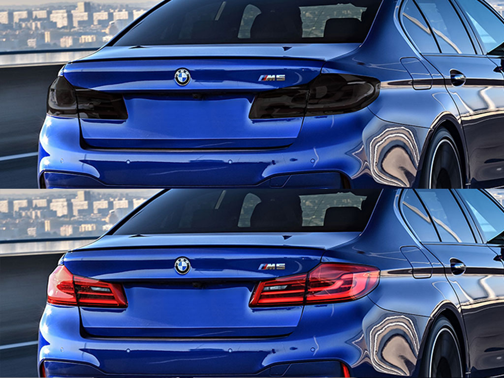 BMW M5 Sedan 2011-2016 Before and After Smoked Taillights