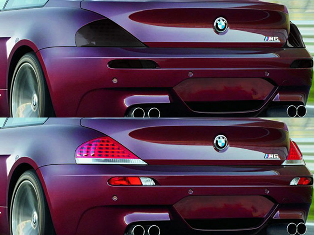 BMW M6 2006-2010 Before and After Smoked Taillights