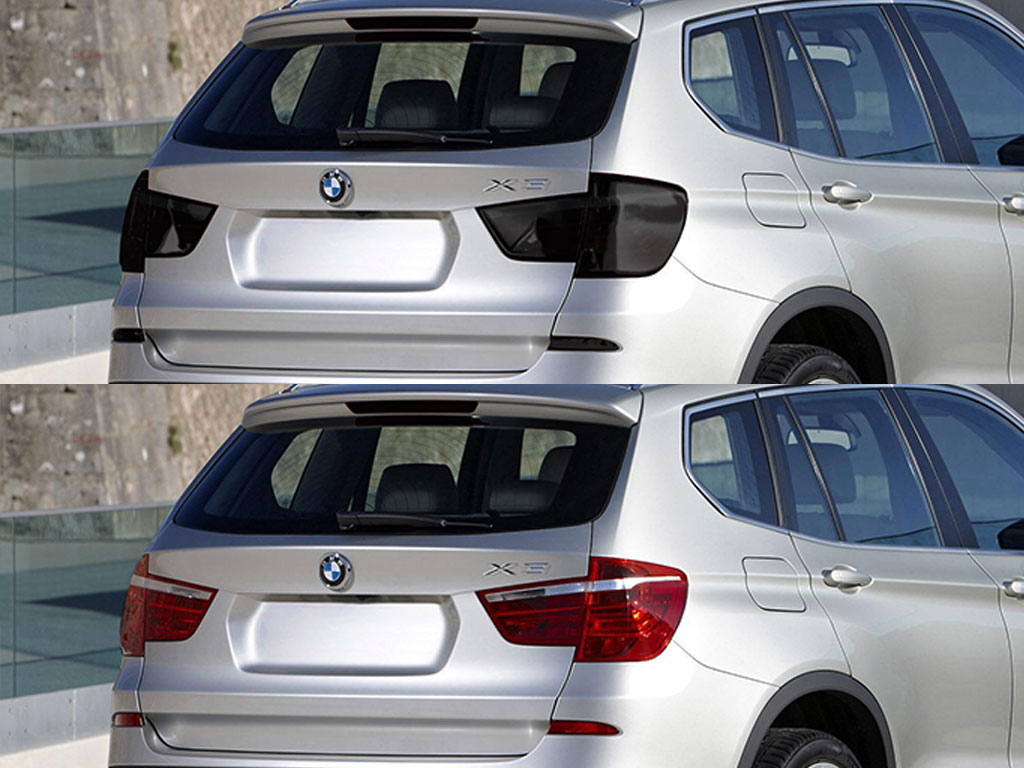 BMW X3 2004-2010 Before and After Smoked Taillights