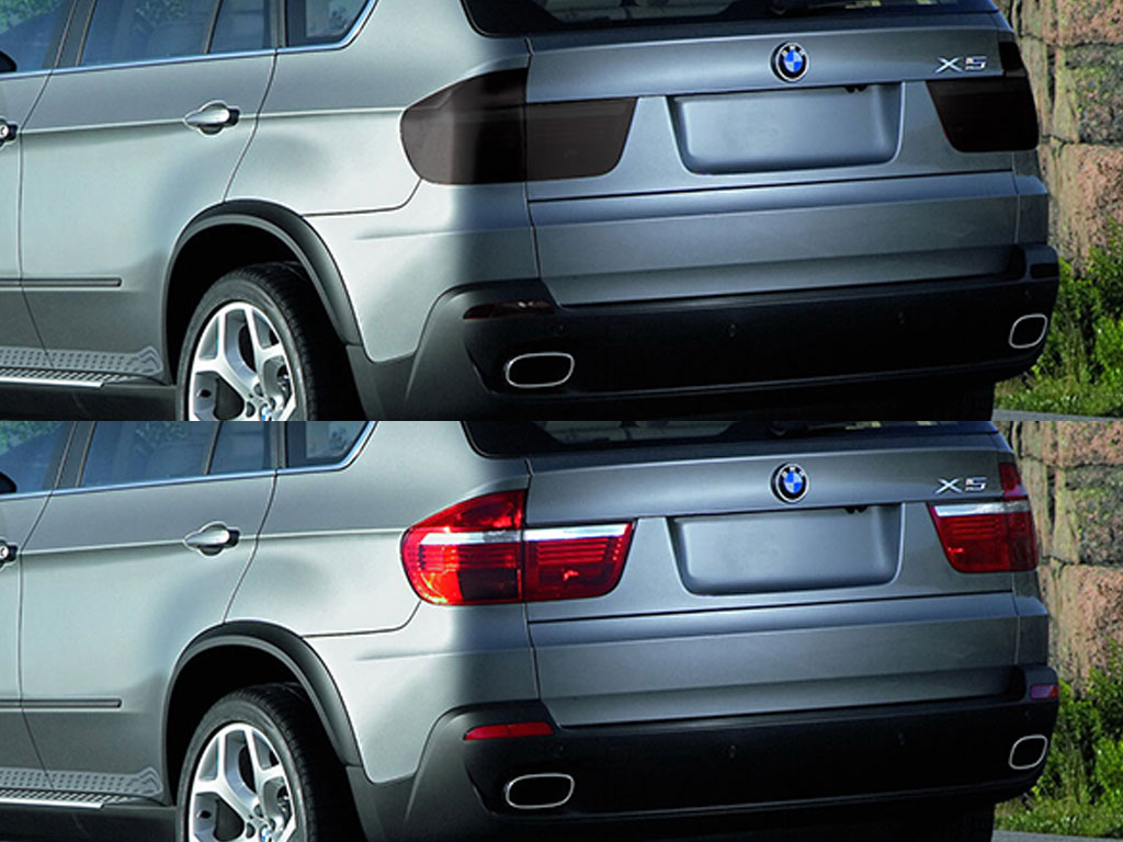 BMW X5 2000-2006 Before and After Smoked Taillights