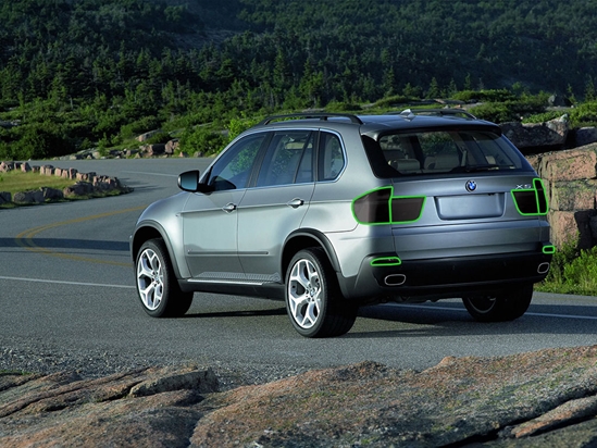 BMW X5 2000-2006 Tail Light Tint Installation Points