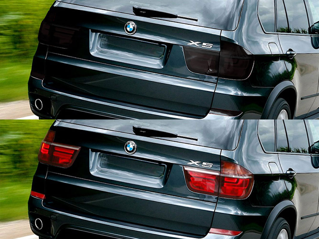 BMW X5 2007-2010 Before and After Smoked Taillights